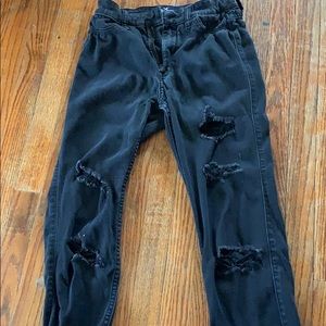 Black high rise. Jean legging crop